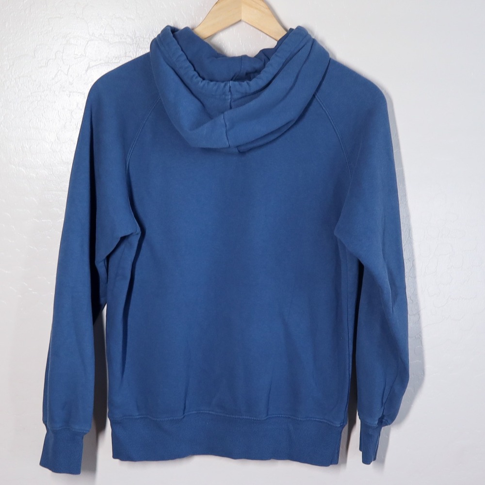 The North Face Womens Blue Half Dome Hoodie Pullover Logo Camo Graphic‎ Size S - Picture 3 of 11